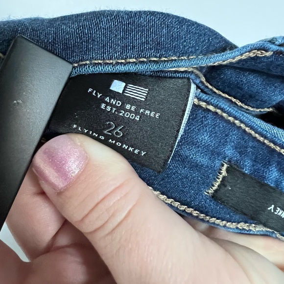 Flying Monkey Dark Wash Denim Skinny Jeans - Picture 4 of 5